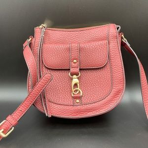 JustFab Red Leather Crossbody Purse